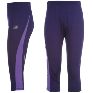 dámské legíny capri 3/4 KARRIMOR - DK PURPLE - M