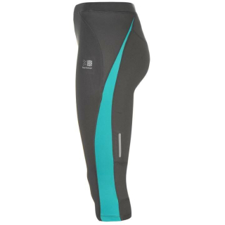 dámské legíny capri 3/4 KARRIMOR - CHARCOAL/TEAL